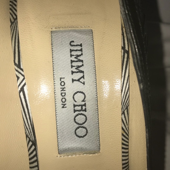 Auth. JIMMY CHOO size 38 heel (US size 7.5-8) - Picture 5 of 6
